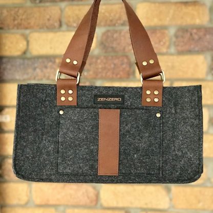 Junior Tote in Charcoal
