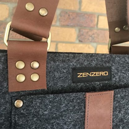 Junior Tote in Charcoal - Image 3