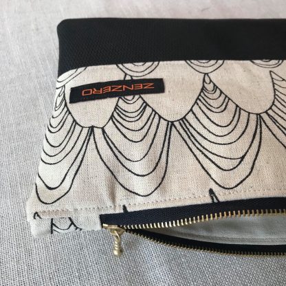C062 Ink and Spindle linen and Black leather - Image 3