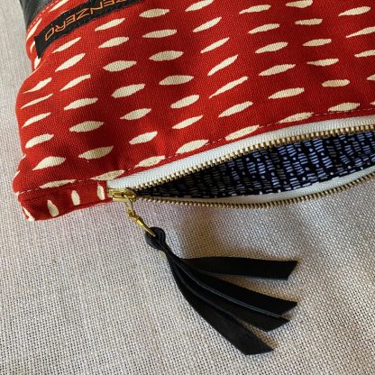 C067 Red and White with Black leather - Image 2