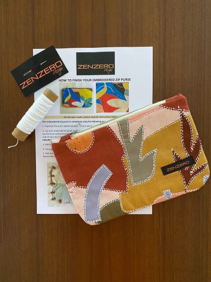 Slow Stitch Zip Purse Kit - Image 4