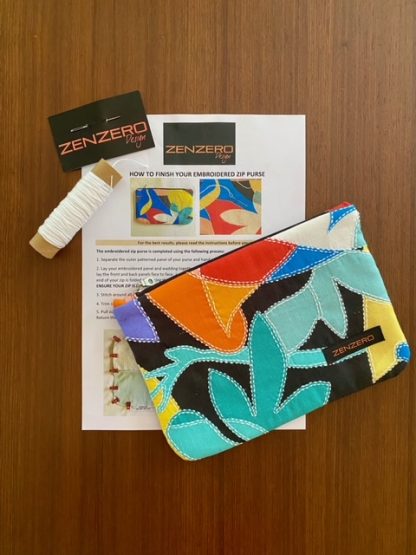 Slow Stitch Zip Purse Kit - Image 2